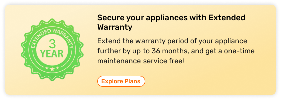 Extended warranty for appliances