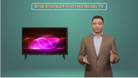 Enjoy elegant design with the Sharp 24-inch HD Ready TV