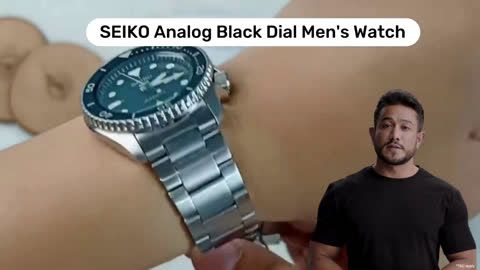 Elegance on your wrist with SEIKO black dial watches